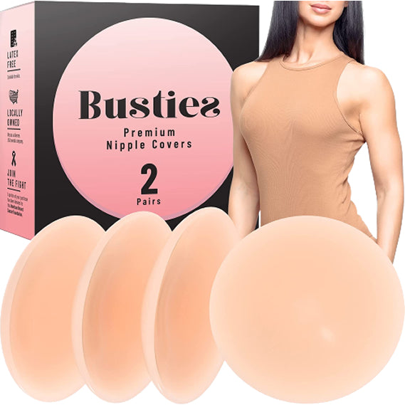 Busties Nipple Covers (2-Pairs, Reusable)